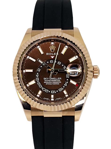 rolex skydweller chocolate|rolex sky dweller steel price.